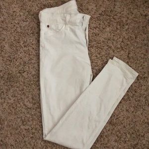 Hudson Nico Super Skinny Midrise White Jeans